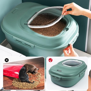 [finegoodwellepic] recipiente de arroz para almacenamiento de alimentos para mascotas, para perro, gato, con tapa de comida, nuevo stock (1)
