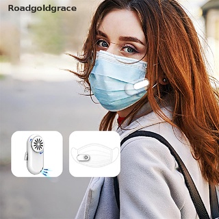 roadgoldgrace ventilador portátil reutilizable para máscara facial clip-on filtro de aire usb recargable mini ventilador wdgr