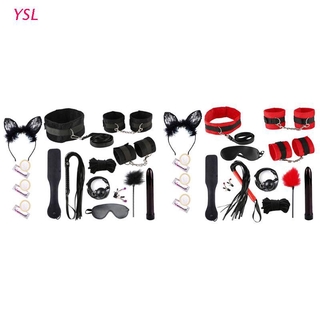 YSL Adult Fun Toy Suit 15PCS/Set Bed Game Play Set Special Bundled Binding Set SM Kit for Couple Adult Sexy Toys