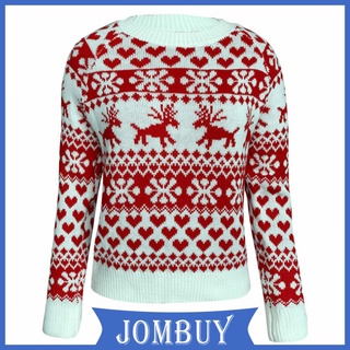 navidad suéter blusa reno copo de nieve reno jersey ropa santa claus impresión festiva de punto santa ropa