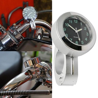 [alm1-8] reloj de montaje de motocicleta, soporte de manillar reloj de manillar de motocicleta brillante reloj universal