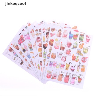 【jinkeqcool】 2Sheets Creative Food Drinks Diary Scrapbook Decoration DIY Stickers Toys Gift Hot