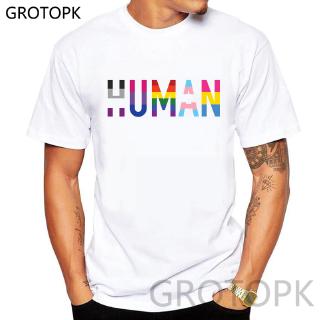 Camiseta Humana LGBT Orgullo Lesbiana Divertido SCFI Regalo De Cumpleaños GAY Arco Iris Hombres/Mujeres Verano Harajuku Pareja Ropa