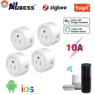 AUBESS Tuya ZigBee smart socket Está Conectado Directamente Con ALexa Y Otros gateway WiFi control ELF