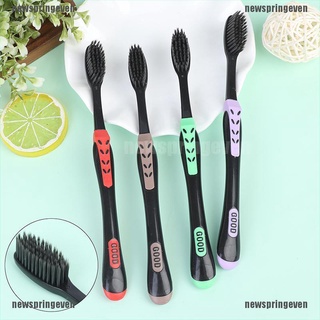 Nemx - cepillo de dientes de bambú para adultos, diseño de carbón, Nano, cepillo de dientes, cuidado Oral, Nexx