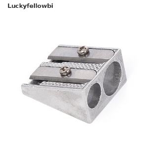 [luckyfellowbi] 2pcs nuevo sacapuntas de metal confiable de doble agujero sacapuntas de dibujo [caliente]