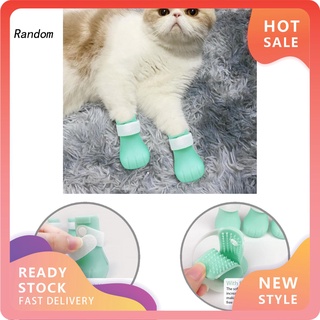 ran silicona gatito pies cubre mascota gato pata protector de mascotas aseo suministros para baño