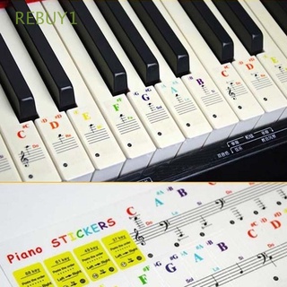 Rebuy1 calcomanía adhesiva con Símbolo Para llaves blancas Piano/teclado De 88 años