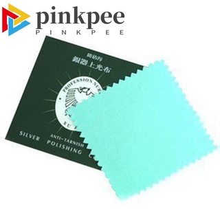 pinkpee útil paño de limpieza moda joyería plata pulido nuevo platino anti-tarna algodón limpiador