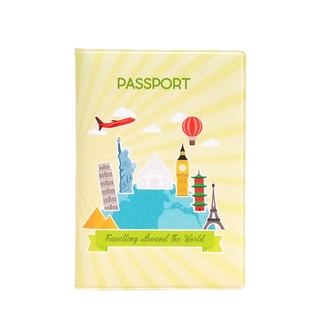 Amarillo viaje pasaporte cubierta alrededor del mundo amarillo pasaporte caso cubierta documento pasaporte cubierta