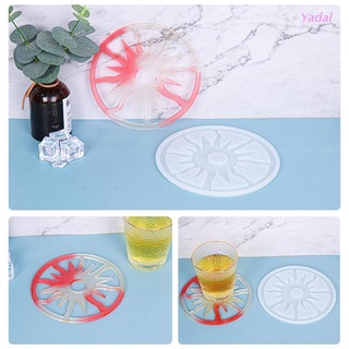 Yadal Sun Placemat Epoxy Resin Mold Coaster Cup Mat Silicone Mould DIY Crafts Jewelry Home Decoration Casting Tool