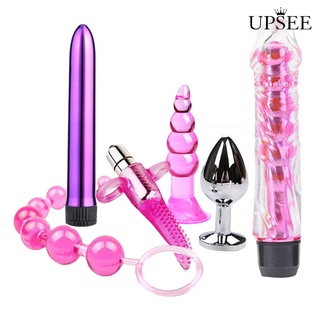 upsee 6 unids/set unisex silicona butt anal plug masturbación pareja flirting juguete sexual