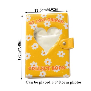 MISTY12 INS Album Photo Album Collect Book Hollow Heart Album Photocards Organizer Kpop Photo Album Picture Case 3 inch Album A6 Size Card Holder Polaroid Album Binder Album/Multicolor (2)
