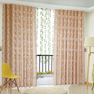 digitalblock 2m cortina semi opaca simple patrón de hoja de vid partición ventana decoración