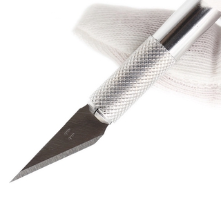 1 pieza de cuchillo de tallado de metal antideslizante, papelería (2)