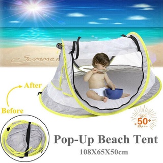 Portable Folding Baby Crib Travel Beach Bed Mesh Tent Mosquito UV Sun Protection