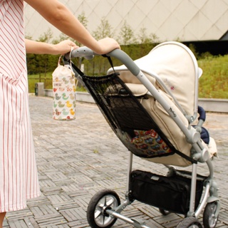 lin Practical Baby Infant Stroller Mesh Bottle Diaper Storage Organizer Bag Holder (7)