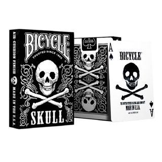 bicicleta negro cráneo juego cartas mazo cartas mágicas poker tamaño trucos mágicos props