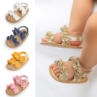 Bebé niña zapatos de verano bebé sandalias de niño niños de Color sólido Floral fiesta princesa zapatos de playa para 0-18M