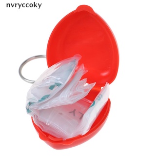 nvryccoky mini protect cpr máscara boca llavero rescate en caja del corazón máscara cara primeros auxilios mx