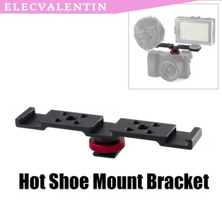 [elecvalentin] soporte de montaje de zapata de flash caliente para videocámara dslr para luz de vídeo led portátil