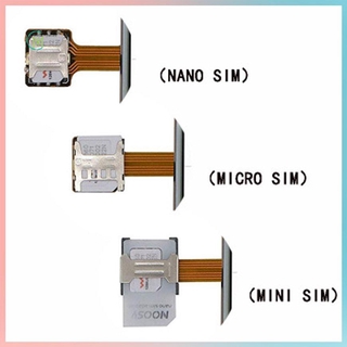 ☀Contento☀Portable Hybrid SIM Card Slot Dual SIM Card Adapter Extender For Phone (1)
