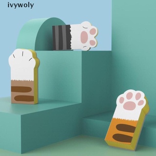 ivywoly 3 piezas esponja de garra de gato limpiando cepillo de descontaminación olla esponja lavar platos bloque mx