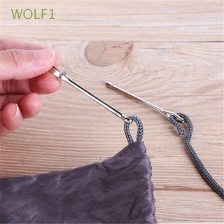 WOLF1 2Pcs Moda Usando la herramienta de la cuerda Hot Citado clips Usar cinturon elastico Bolsa Wrap DIY Nuevo Accesorios de coser De acero inoxidable