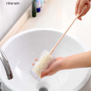 Ritsrain Long handle Sponge Wash Cup Brush Baby Milk Bottle Brush Glass Cup Cleaner Tools MX