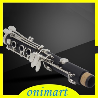 [onimart] 17 teclas madera b plano instrumento musical profesional clarinete baquelita
