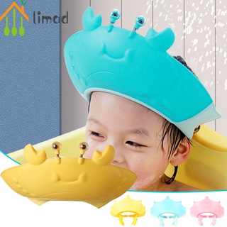 Limad gorro de ducha de ducha protección de baño lindo ajustable impermeable visera sombrero para niños niños