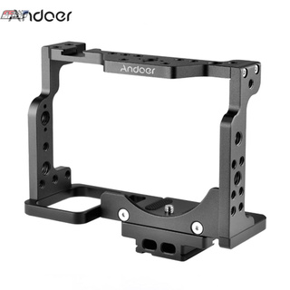 RC Andoer C15-A Camera Cage Aluminum Alloy with Cold Shoe Mount Compatible with Nikon Z6/Z7 DSLR Camera