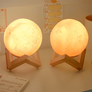 Creative 3D Moon Light Lamp Battery Powered LED Night Light Gentle Lighting Home Decoration Valentines Birthday Gift
