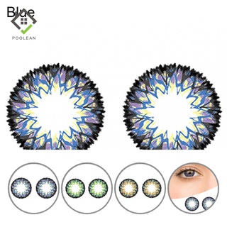 poolean Round Shape Eye Contacts Lenses Colored Makeup Contact Lenses Healthy for Girls