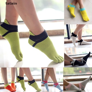 [tatain] mujeres de alta calidad cómodo deporte tobillo proteger pie cinco dedos del pie calcetines mx
