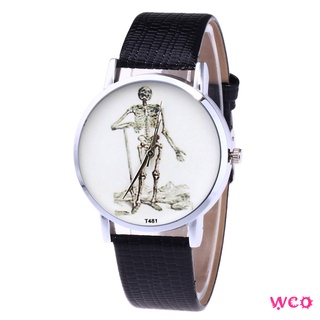 Reloj de cuarzo de moda para hombre y mujer/reloj electrónico con correa de muñeca PU impreso