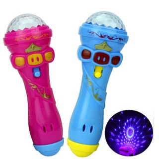Juguete con forma de micrófono para niños/linterna estrellada