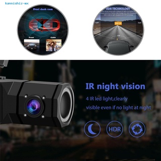 kannishiz Stable Performance Car Recorder 1080P FHD Car Dash Camera Wide Compatibility for Automobiles