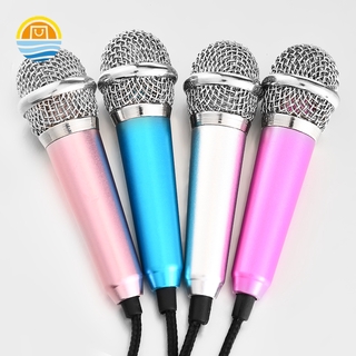 Portátil mm estéreo estudio micrófono KTV Karaoke Mini micrófono para teléfono celular portátil PC escritorio cm* cm pequeño tamaño micrófono JP1