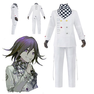 anime danganronpa v3 ouma kokichi cosplay disfraz de uniforme escolar capa conjunto completo (s-2xl)