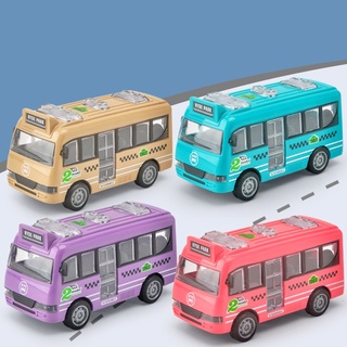 inercia infantil tire hacia atrás dibujos animados autobús escolar coche juguete