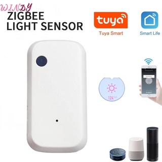 Tuya Zigbee Smart Home Illuminancia Sensor De Luz Inteligente WiFi Brillo Windy