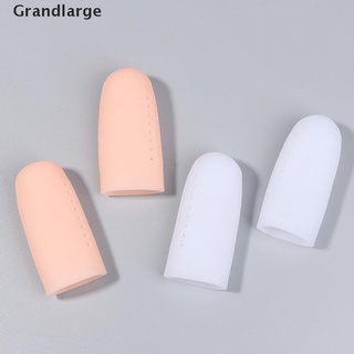Grandlarge - Protector de dedo del pie grande (2 unidades, tubo de silicona transpirable, con separadores del dedo del pie) (1)