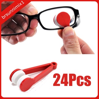 24x gafas de microfibra gafas limpiador cepillo para gafas de sol verde