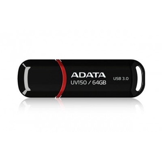 Memoria USB ADATA UV150 Negro 64 GB USB 3.2 (retrocompatible con 3.0 y 2.0) 100 MB/s