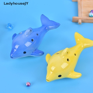 LadyhouseJY Mini dolphin 6Hole Profesional Ocarina CeramicFlute Instrumento Regalo Coleccionable Venta Caliente (1)