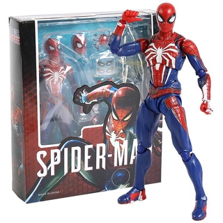 Vengadores SHF Spider Man actualización traje PS4 edición de juego SpiderMan PVC figura de acción coleccionable modelo de juguete muñeca regalo (2)