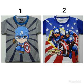 Little Captain America Character camiseta infantil talla 1-10