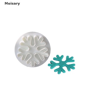 [Mei] 3 pzs cortador de émbolo de copo de nieve molde Sugarcraft Fondant herramienta de decoración de pasteles MY584