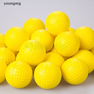 10 Bolas De Plástico Amarillo PP Elásticas Para Práctica De Golf , Entrenamiento